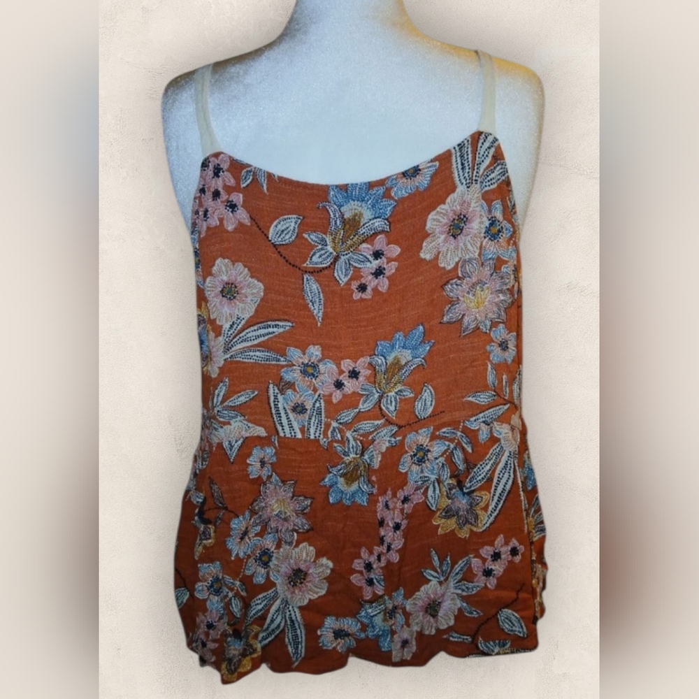 Maurices, Boho Floral, Tank, With Embroidered Detail, Plus Size 2X - Picture 2 of 2